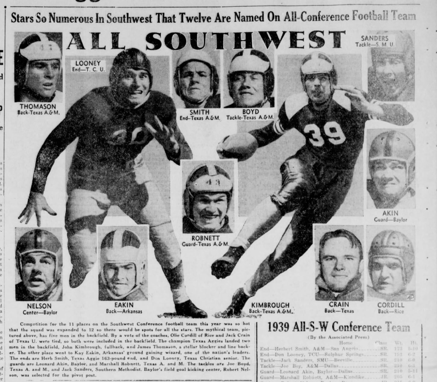 The Eagle Archives: December 12,1939